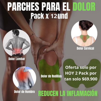 Parche para el dolor de Articulaciones Caja X 12 Unidades