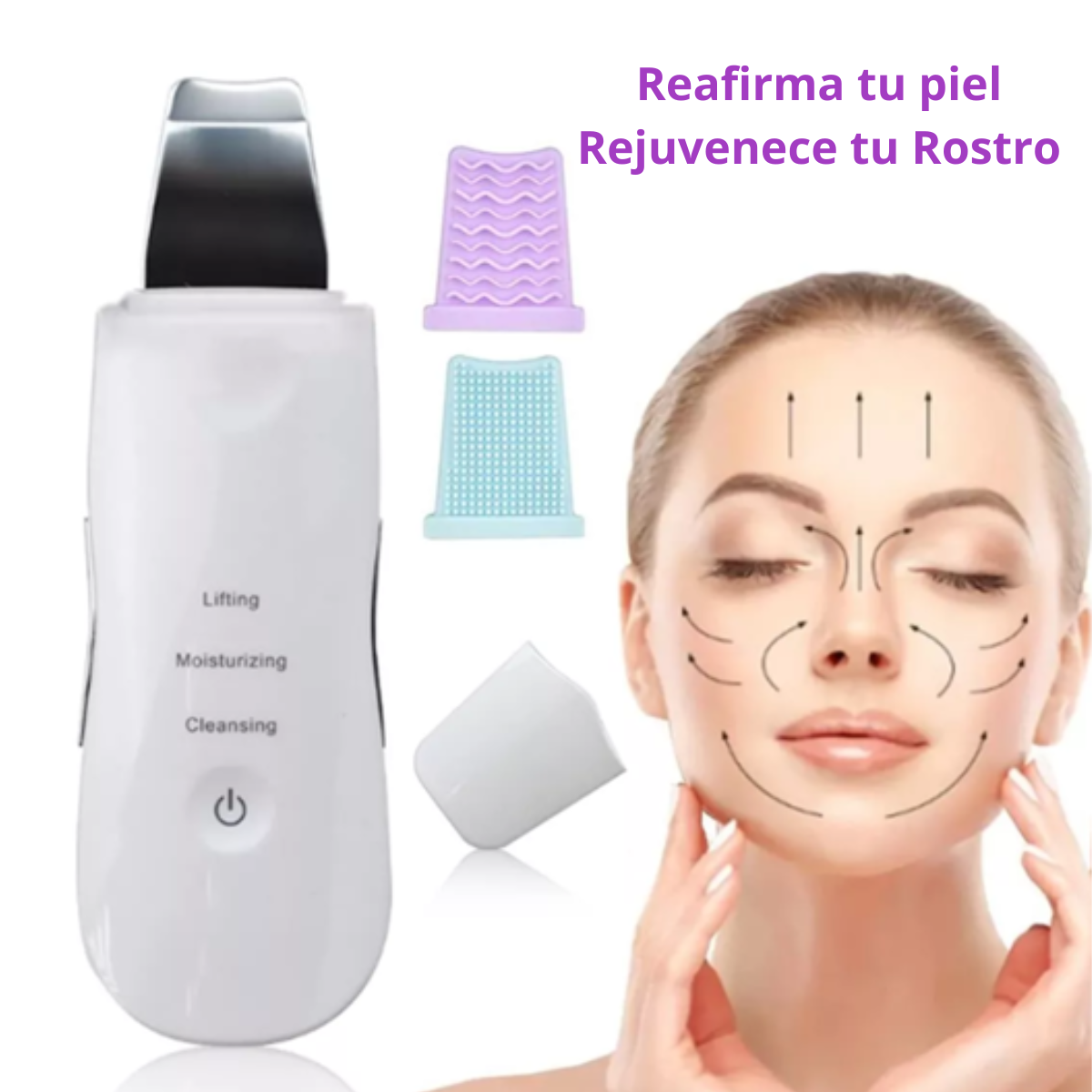 Limpiador Facial Ultrasónica - Peeling Anti Envejecimiento